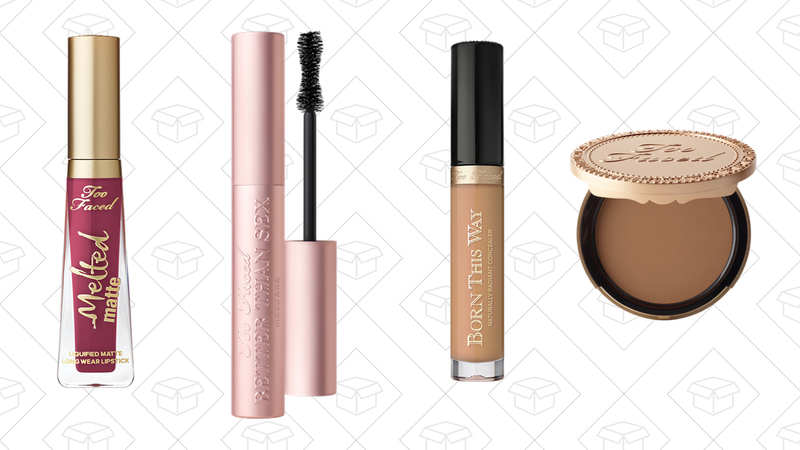 Melted Matte Lipstick, $17 | Better Than Sex Mascara, $18 | Born This Way Concealer, $22 | Chocolate Soleil Matte Bronzer, $24